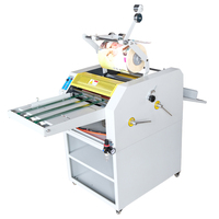 Laminadora de rollo de película Bopp caliente de un solo lado con calentamiento de aceite para oficina o uso doméstico, tamaño de papel de 1, automática, completa, de 1/2 ", para uso doméstico o de oficina