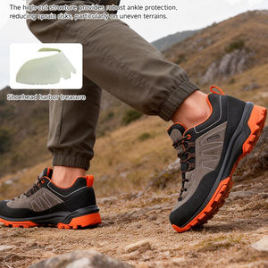 Nouveauté Chaussures <span class=keywords><strong>de</strong></span> <span class=keywords><strong>randonnée</strong></span> unisexes imperméables toutes saisons durables résistantes à l'usure à tige basse en daim et en maille - Product Image 4