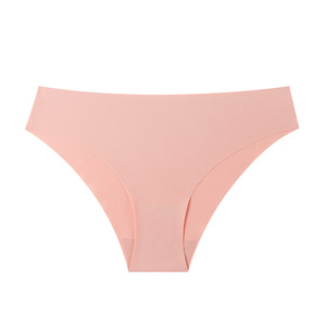Vente en gros transfrontalière de lingerie sexy en nylon à taille basse avec logo à la taille, respirante et sans trace - Product Image 5