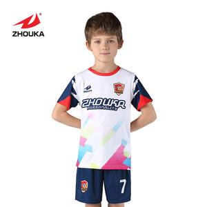 Jersey Sepak Bola Anak Desain Modern Zhouka 2020 Desain Kustom Pakaian Sepak Bola Anak - Product Image 1