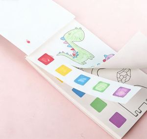 Comes with Paint Gouache Watercolor Paper Coloring <b>Book</b> 13x19cm Can Be Used As a Bookmark - Product Image 1