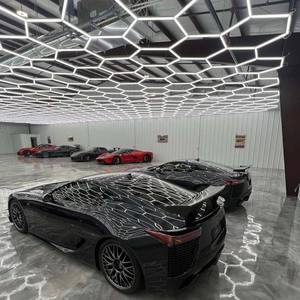 Tavan ışık araba atölye ışık Led altıgen altıgen araba ışıkları Showroom lambası ithalatçı sertifikaları - Product Image 5