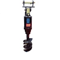 Foreuse hydraulique pour trous de poteaux, accessoire de tarière pour le forage et les travaux de terrassement