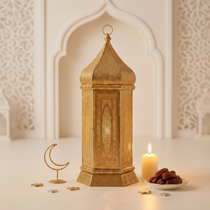 Manufacturers <b>Large</b> Metal Moroccan Style Candle <b>Lantern</b> for Ramadan Home & Events Decorations - Product Image 1