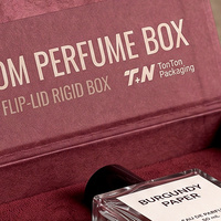Confezione Regalo Premium Personalizzata per Colonia Rossa e Scatola Magnetica per Profumo con Scatola in Carta Profumata e Confezione per Collezione di Profumi