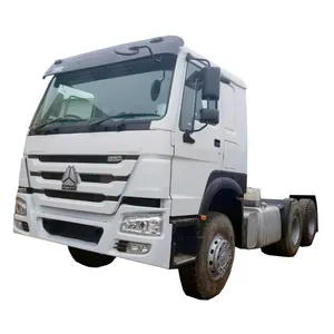 Usato Sino Truck guida a destra Howo trattore testa camion 6X4 seconda mano rimorchio testa trattore camion 380HP per Africa