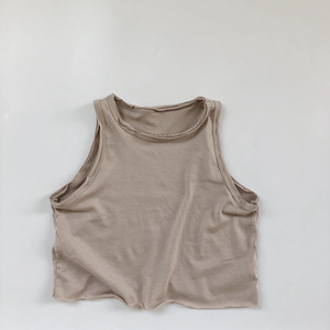 Summer Children's <strong>Vest</strong> Wear <strong>Newborn</strong> Boy Cotton <strong>Vest</strong> Infant Girls Solid Color Soft Waxy Sleeveless <strong>Vest</strong> - Product Image 5