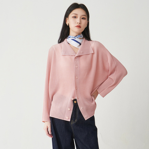 Cardigan Elegante da Donna Ultimo <span class=keywords><strong>Design</strong></span> 2026, Giacca Casual Autunnale con <span class=keywords><strong>Design</strong></span> Raffinato, Camicia Plissettata - Produzione di Fabbrica - Product Image 1