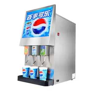 Distributeur de boissons cola Distributeur de soda Distributeur de cola 3 pompes Machine à boissons soda réfrigération
