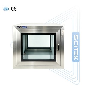 Boîte de transfert SCITEK en acier inoxydable 304 avec interverrouillage statique pour salle blanche - Product Image 1
