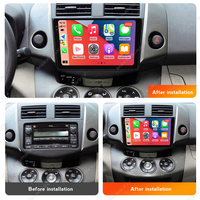 MEKEDE-Lecteur radio audio avec écran IPS, navigation GPS, Android, 8 cœurs, 4G, WiFi, 6 + 128G, pour Toyota RAV4 2007-2011