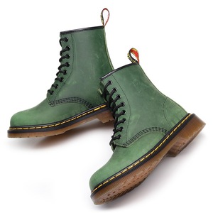 Motorcycle <b>boots</b> - classic retro British style short <b>boots</b> for both men and women made of genuine leather with trendy design - Product Image 4