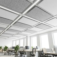 Panneau acoustique en feutre absorbant le son, décoratif, pour mur et plafond, pour bureau, salon