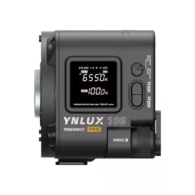 Yongnuo LUX100 PRO 120W Outdoor Video LED Light 2700K-6500K Bowens Mount Handheld with Remote Control for Studio Lighting