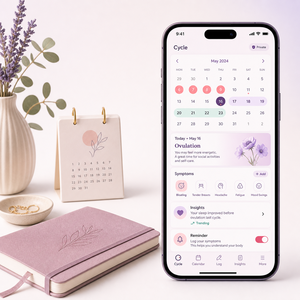 Développement d'une application personnalisée de suivi des règles pour femmes, compatible iOS et Android, avec suivi du cycle et prédiction de l'ovulation, LionCreate - Product Image 1