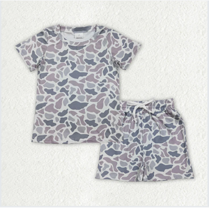 Conjunto de Pantalones Cortos para Niños BSSO1908, Diseño de Camuflaje Gris, Marca Fashion Boys - Product Image 6