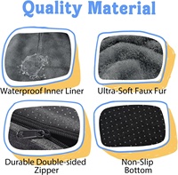 Lit pour chien orthopédique OEM/ODM avec coussin, en mousse alvéolée solide et tendance, respirant, imperméable, antidérapant, robuste, personnalisable, type canapé-lit