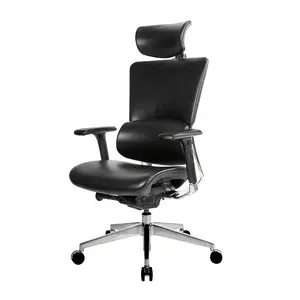 Sarung tangan komputer ergonomis, kursi kantor game kulit bos manajer modern jaring eksekutif furnitur kursi kantor