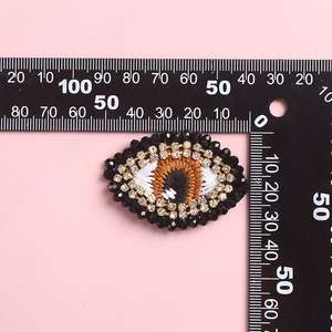 Patch perle de riz nouveau Design fleur gros patchs personnalisés couture broderie chapeau brillant broderie perles patchs - Product Image 6