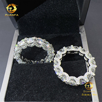 Bague d'éternité en argent sterling 925 avec certificats GRA, sertie de moissanite 5 mm, pour mariée, vente en gros