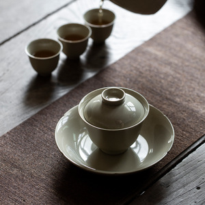 Handmade Wood Ash Teapot Porcelain Dehua Round With Lid Kung Fu <b>Tea</b> <b>Set</b> Afternoon <b>Tea</b> - Product Image 1