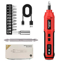 Tournevis électrique sans fil rechargeable 2000 mAh, mini perceuse à moteur sans balais, couple maximal 5 Nm, 3,7 V, ensemble d'outils pour la maison