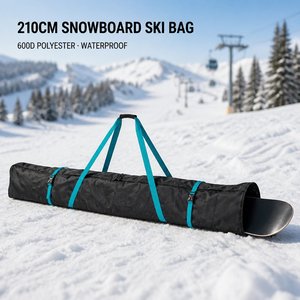 Sac de <span class=keywords><strong>ski</strong></span>/snowboard 210 cm en polyester 600D imperméable, conception personnalisée, fermeture auto-agrippante, durable, écologique, pour homme, niveau avancé - Product Image 5