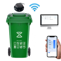 Capteur de déchets sans fil avec télécommande MQTT HTTP Lorawan RS485 4G Zigbee Tuya App Radar Ultrasonique