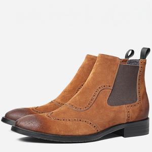 Zapatos de Hombre Premium, Diseño Degradado Clásico y Moderno, Antideslizantes, de Cuero Genuino, Impermeables, para Uso Casual en Invierno - Product Image 1