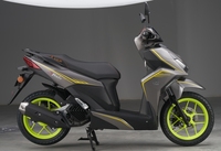 Scooter à essence économique 125cc 4 temps refroidi par air, homologué EEC Euro5, avec démarrage sans clé, frein à disque avant et frein à tambour arrière, réservoir de 8L, pour adultes et trajets urbains