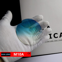 Lentes de gafas de sol EXIA M10A, 1,61, UV400, SHMC, revestimiento verde, Color azul cian degradado