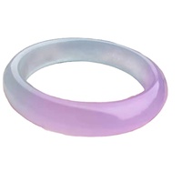 Bracelet de Jade à quartz, 1 pièce, série fraîche, demi-violet, demi-huile, Cyanite, Jade