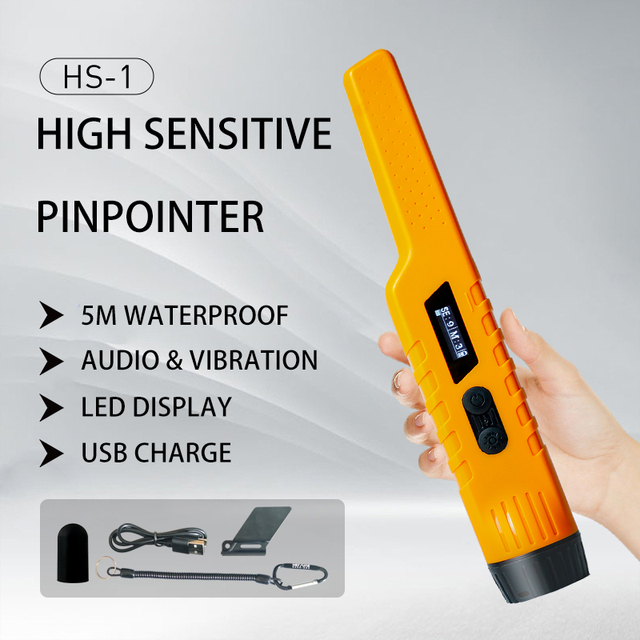 Pinpointer Metal Detector Fully Waterproof HS-1 Underwater Metal Detector With LCD Display Gold Metal Detector