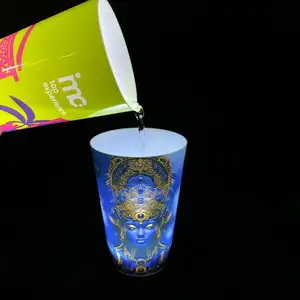 Custom Logo Liquid-activated LED Glow Cup Light Up LED Glow Party Cups - Multi-Color