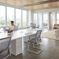 Chaise de bureau ergonomique et confortable en tissu pour la maison, idéale pour les étudiants, les salles de conférence, les dortoirs, les sessions de jeu prolongées et le travail sur ordinateur