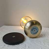 Mini lampe de table sans fil à charge unique sans fil chambre à coucher en aluminium verre lampe de table de chevet LED