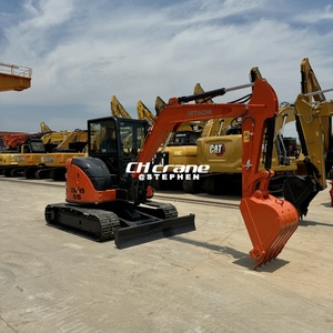 Excavatrice sur chenilles Hitachi ZX55USR-5A d'occasion, mini-pelleuse de 5 tonnes en bon état, machine agricole ZX60 ZX70 ZX120 ZX130 à vendre à prix réduit - Product Image 4