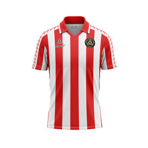 Maßgeschneidertes Slim-Fit Schnelltrocknendes Polyester Retro Fußball-Trikot Fußball-Uniform Fußball-Kits Komplettes Set Fußball-Ausrüstung - Product Image 5