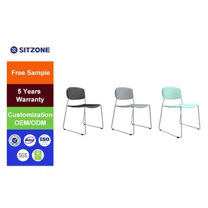 Sitzone Modular Joint Design Office Commerical Furniture Plastic Chair Stackable Conference Meeting Office Training Chairs