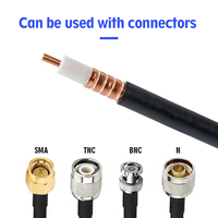Câble coaxial haute flexibilité étanche 1/2 pouce SMA BNC TNC N, câble de raccordement RF 1/2