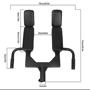 Accessoire <span class=keywords><strong>de</strong></span> musculation en acier épaissi avec poignée Landmine, barre standard, barre T pour Hack Squat, Shoulder Press et T Bar Row, et coussinet d'épaule en PU, pour <span class=keywords><strong>salle</strong></span> <span class=keywords><strong>de</strong></span> <span class=keywords><strong>sport</strong></span> à domicile - Product Image 2