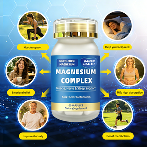 Capsules de mélange de magnésium 60 comprimés Soutien quotidien pour la santé musculaire, nerveuse et du sommeil - Product Image 3