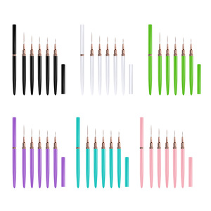 Pinceau ultra-fin pour nail art, stylo de précision pour la peinture, pinceau de modelage pour gel et acrylique, pour manucure en salon - Product Image 1