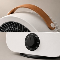 Lampe de table oscillante silencieuse à 3 modes avec lumière d'ambiance pour le travail et le salon