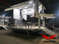 SR50 remorque à écran led mobile 5.2m solution de camion roadshow avec générateur remorque led mobile pour 500 personnes