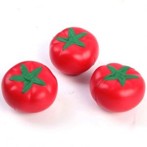 Pelotas Antiestrés de Espuma PU con Forma de Tomate y Logotipo Personalizado, Pelotas de Espuma PU con Forma de Vegetales para Aliviar el Estrés - Product Image 2