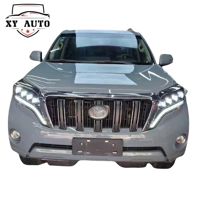 For Toyota Land Cruiser Prado Matrix Headlight Assembly14-17 Improved LED Daytime Running Light Lens Turn signal