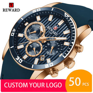 50 Relojes de Pulsera VIP con Logotipo Personalizado OEM 83005, Reloj de Lujo Clásico a Prueba de Agua para Hombre, Reloj de Moda - Product Image 1