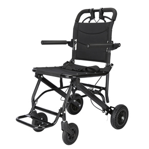 Silla de ruedas de acero de aluminio plegable Manual portátil con orinal equipo médico personas mayores con discapacidad propósito de rehabilitación - Product Image 1