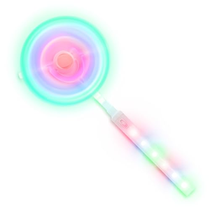 Varita Mágica LED, Molino de Viento, Arcoíris, Juguete Giratorio con Luces Intermitentes para Niños - Product Image 1